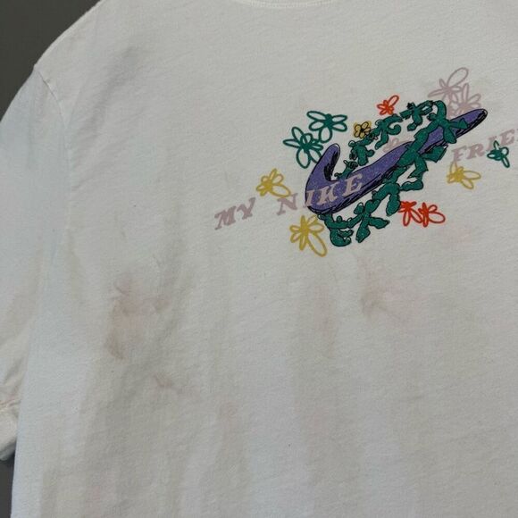 Nike Short Sleeve White T-Shirt Men’s Size XL 100% Cotton Essential - Picture 4 of 12